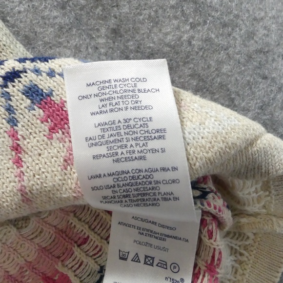 Chaps Womens Large Petite Sweater Southwestern Colorful - Picture 7 of 7